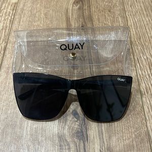 Quay Australia Come Thru Black Sunglasses